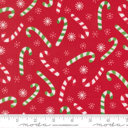 Poinsettia Red Candy Cane- Snow Time