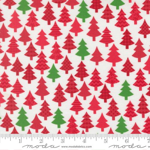 Poinsettia Red Christmas Trees- Snow Time