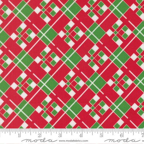 Poinsettia Red Plaid- Snow Time