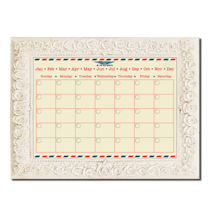 Postal' Dry Erase Monthly Calendar on ArtPlexi