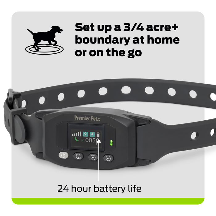 Premier Pet GPS Dog Fence with Circular Wireless Boundary
