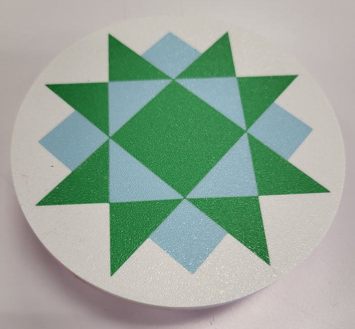Quilt Block Magnetic Pincushion- White