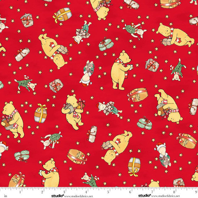 Red Bears and Bundles- Christmas at Pooh Corner