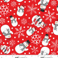 Red Snowmen Toss Flannel- The Cool Club