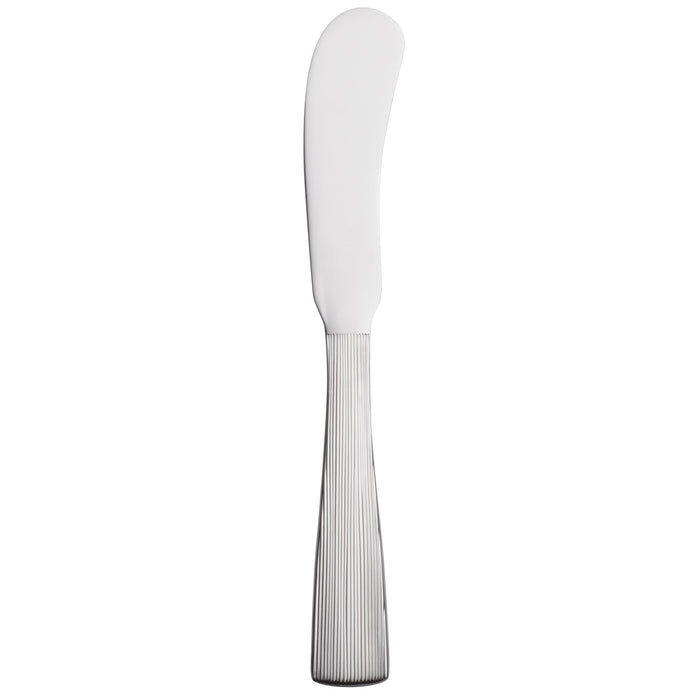Reed & Barton RB126-053 Silver Birch 6" 18/10 Stainless Steel Extra Heavy Weight Butter Knife / Spreader - 12/Pack