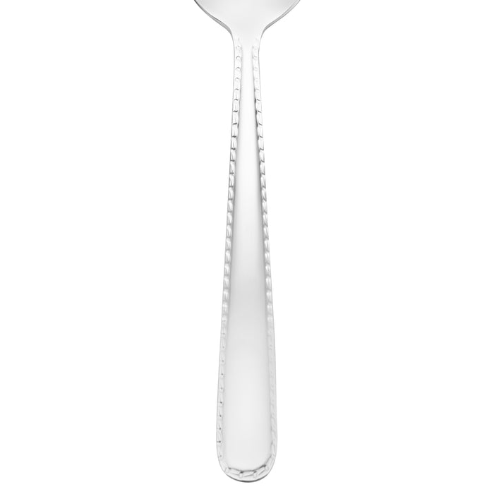 Reed & Barton RB128-002 Stitch 7" 18/10 Stainless Steel Extra Heavy Weight Dessert Spoon - 12/Pack