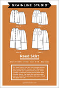 Reed Skirt Pattern by Grainline Studio, Sizes 0-18