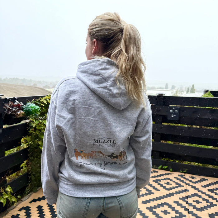 "Rescued is my favourite breed" Unisex Pullover Hoodie