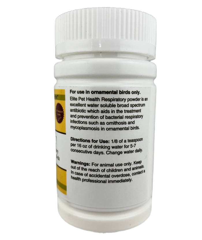 Respiratory Treatment for Birds Instructions