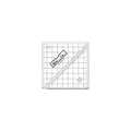 Ruler Half-SQ Triangle HST 4 1/2" x 4 1/2"