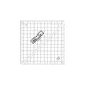 Ruler Half-SQ Triangle HST 6 1/2" x 6 1/2"
