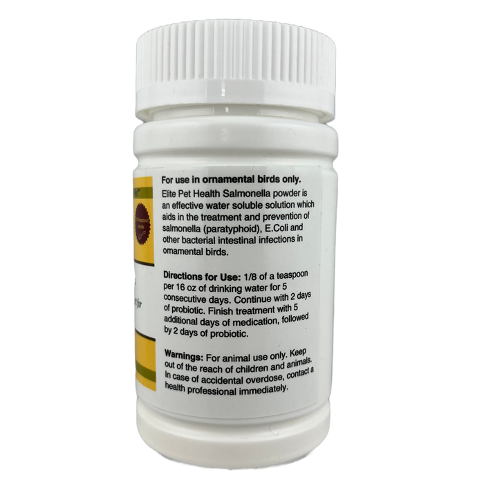 Directions for Salmonella & Paratyphoid Treatment in Pigeons
