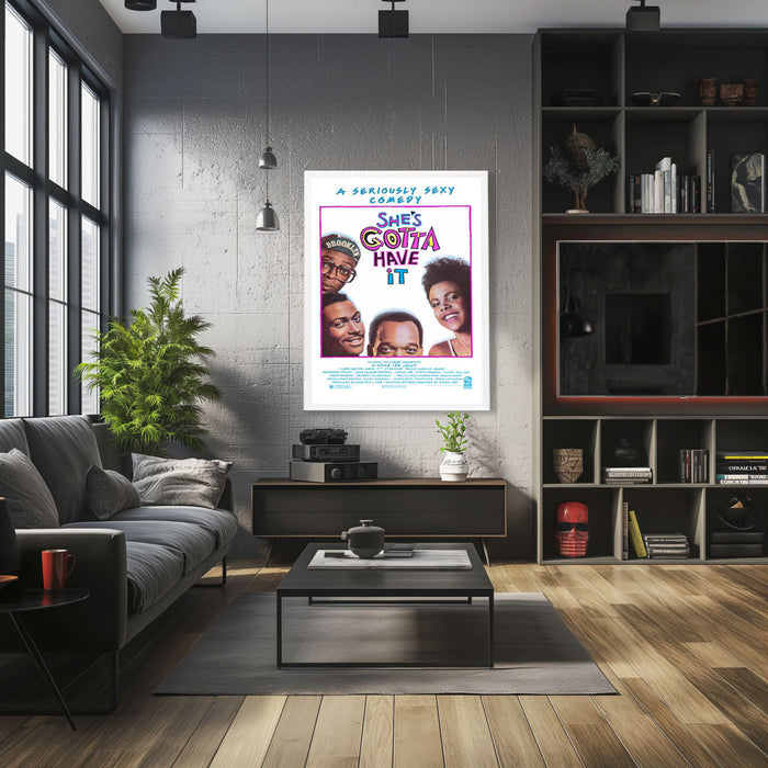 "She's Gotta Have It" (1986) Framed Movie Poster