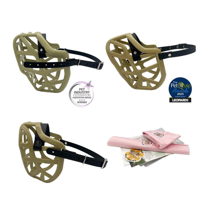 Short and wide fit size Movement Muzzle Canine professional bundle