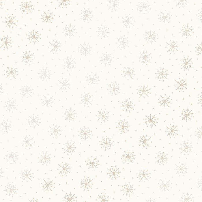 Simple Snowflakes- Pearl on Soft White