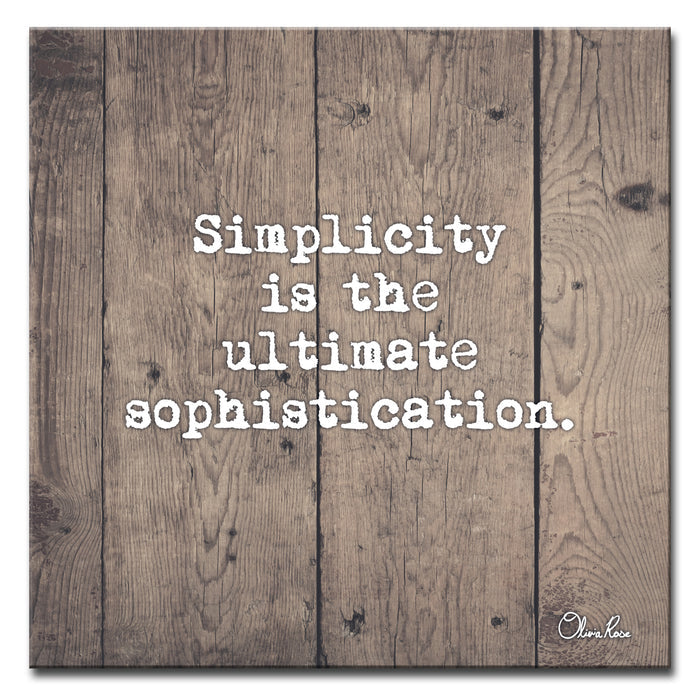 Simplicity' Inspirational Art