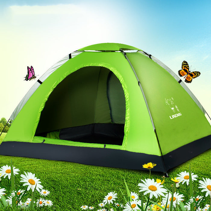 Single-layer camping tent