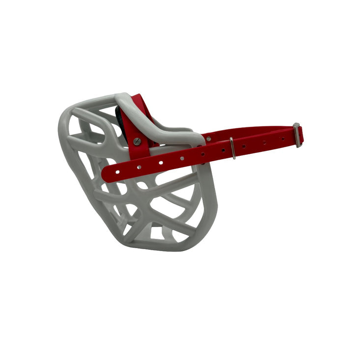 Harry 2.0 - Grey with Red biothane & foam noseband (Nickle)