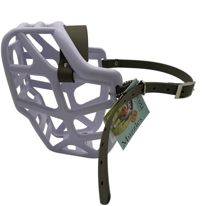 Mitzy* - Lilac with Military Olive biothane (Nickel)