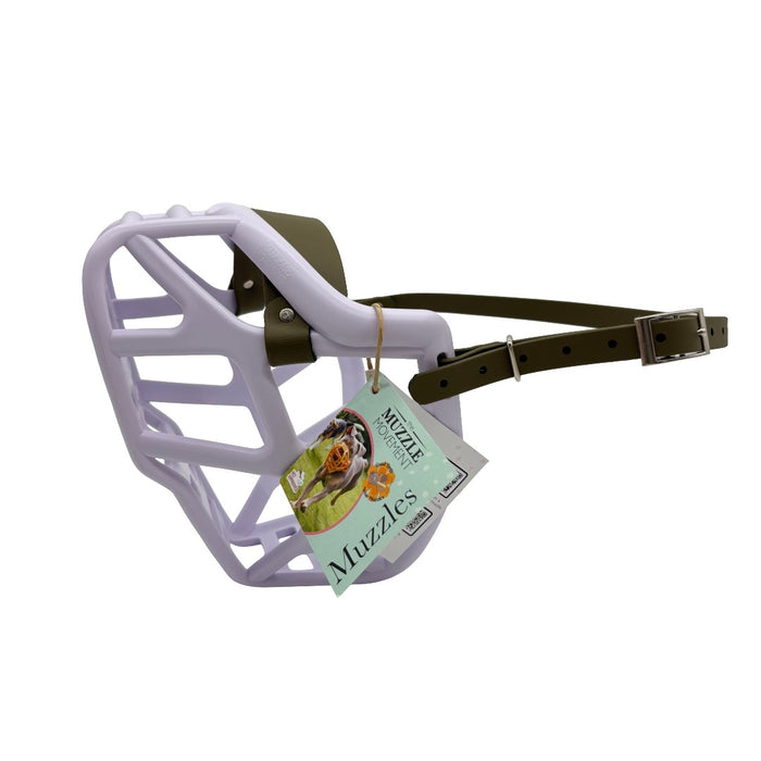 Mitzy* - Lilac with Military Olive biothane (Nickle)