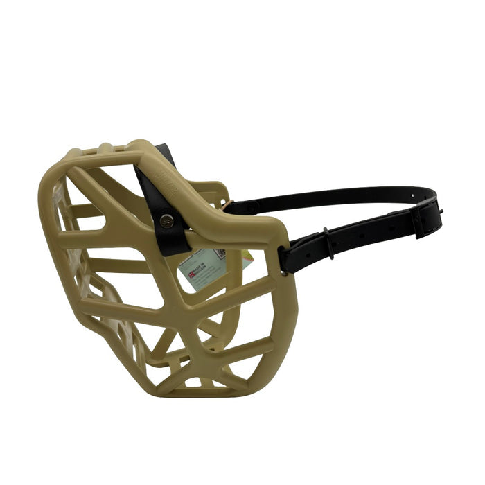 Mitzy - Khaki with Black biothane & foam noseband (Black)