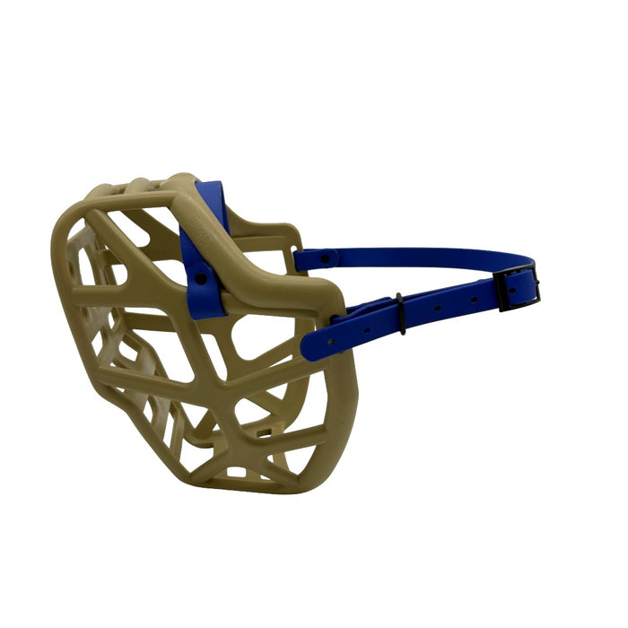 Mitzy - Khaki with Dark Blue biothane (Black)