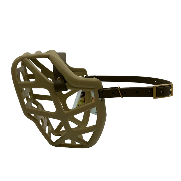 Mitzy - Khaki with Military Olive biothane (Brass)