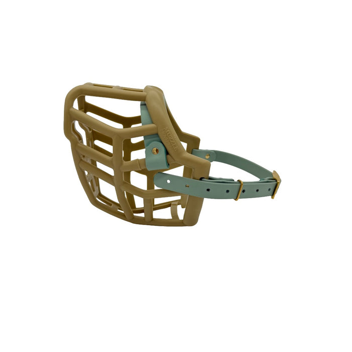 Neli - Khaki with Sage Green biothane (Brass)