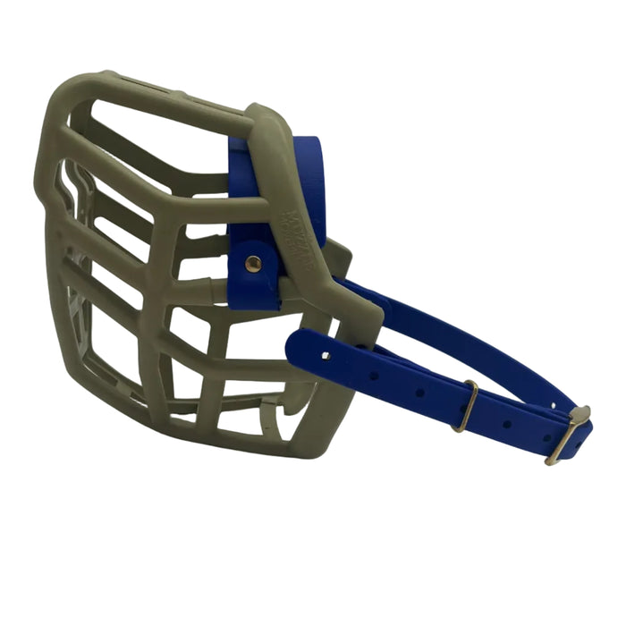Neli* - Khaki with Dark Blue biothane (Brass)