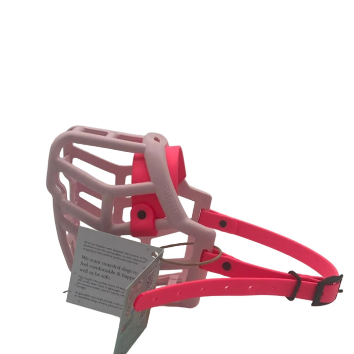 Neli* - Pastel Pink with Neon Pink Biothane (Black)