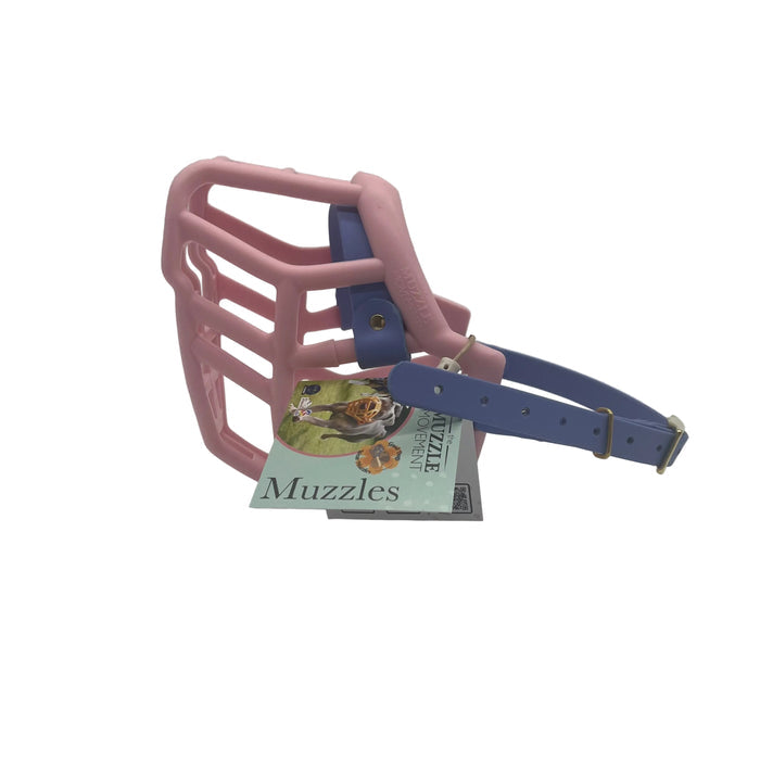 Neli - Pastel Pink with Periwinkle biothane (Brass)