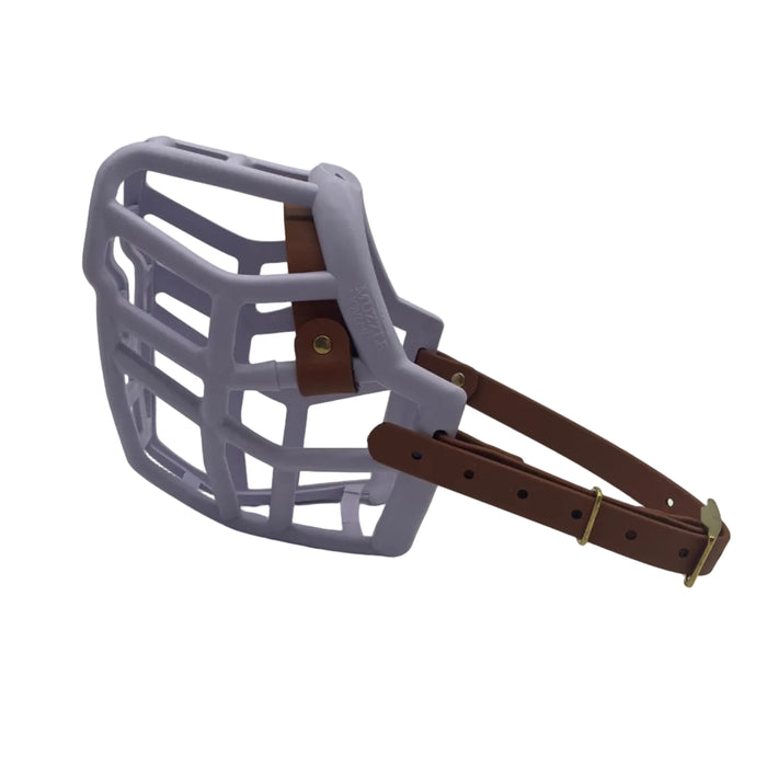 Neli - Lilac with Light Brown biothane (Brass)