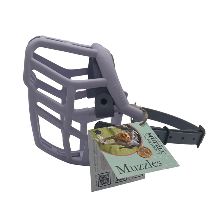 Neli - Lilac with Grey biothane (Black)