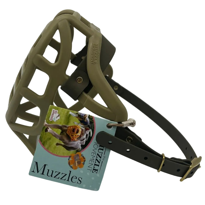 Pippa - Khaki with Military Olive biothane (Brass)