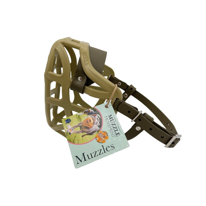 Pippa* - Khaki with Military Olive biothane (Nickle)