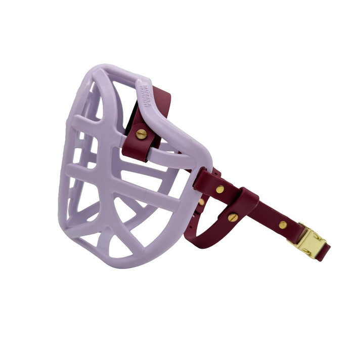 Pippa - Lilac with Wine biothane & foam noseband (Quick Release)