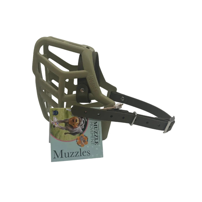 Rex - Khaki with Military Olive biothane (Nickle)