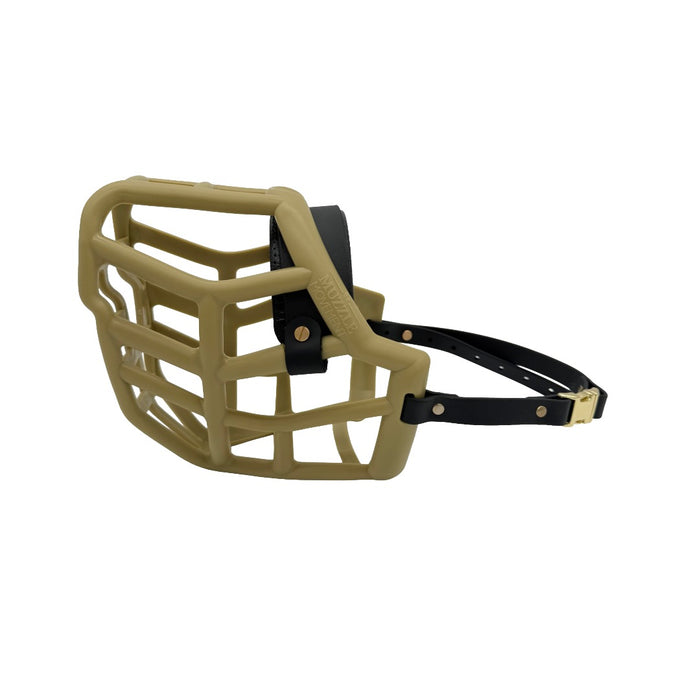 Sunny* - Khaki with Black biothane & foam noseband (Quick Release)