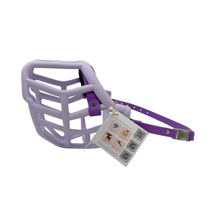 Sunny - Lilac with Amethyst Purple biothane & foam noseband (Quick Release)
