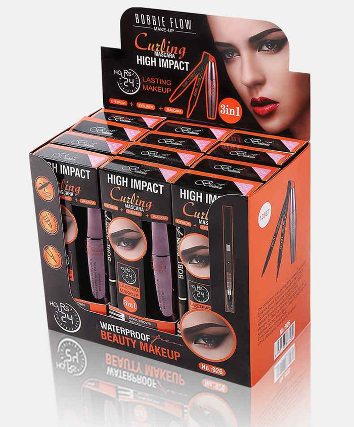Slim Eye Black Four Pronged Eyebrow Pencil Three In One Set