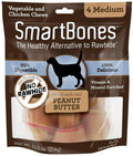 Smartbones Medium Peanut Butter Chew Bones Dog Treats