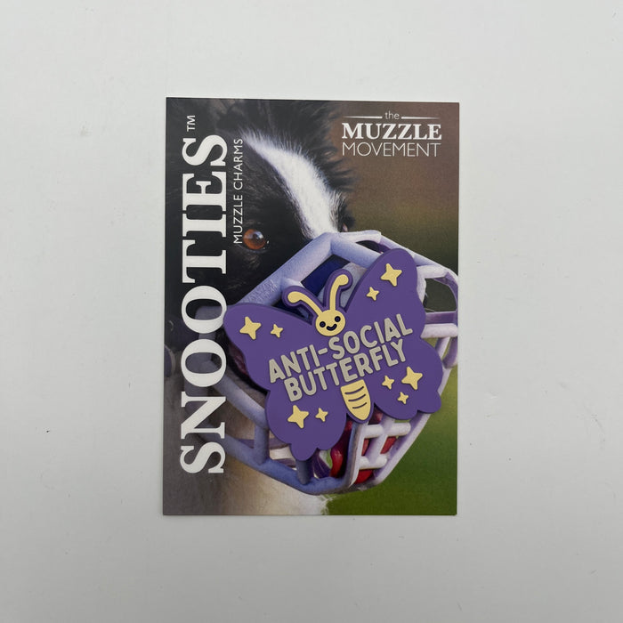 Snooties™ – Anti-Social Butterfly Muzzle Charm