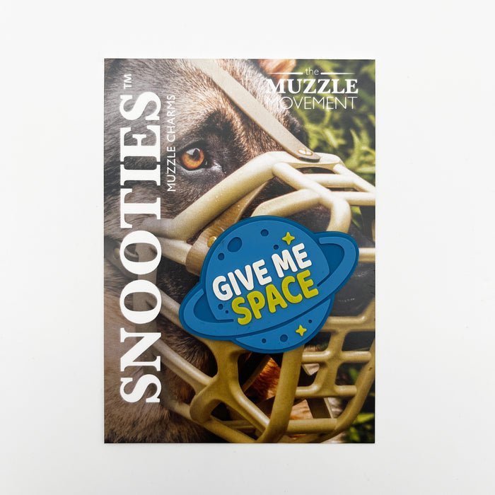 Snooties™ –  Give Me Space Blue Muzzle Charm