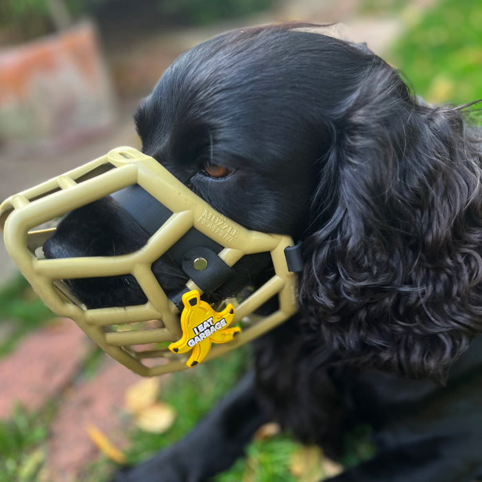 Snooties™ – I Eat Garbage Banana Muzzle Charm