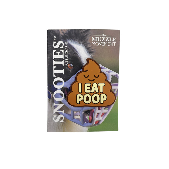 Snooties™ –    I Eat Poop Snootie Muzzle Charm