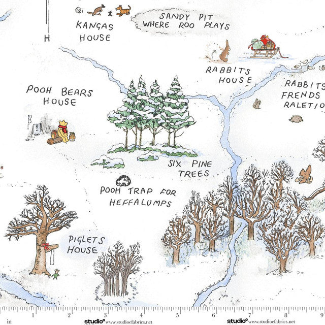 Snow Frosted Acre Wood- Christmas at Pooh Corner