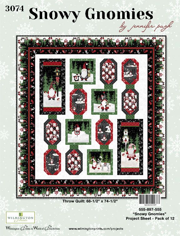 Snowy Gnomies Quilt Kit