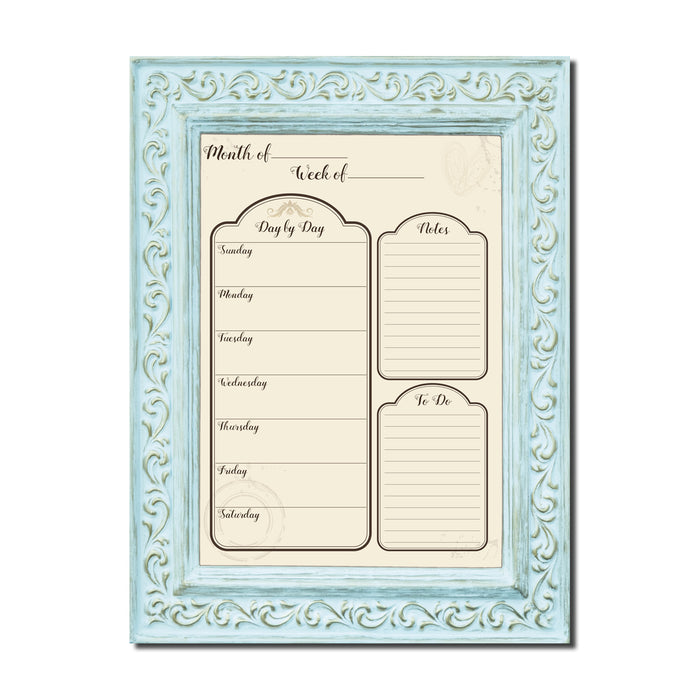 Socialite' Dry Erase Weekly Calendar on ArtPlexi