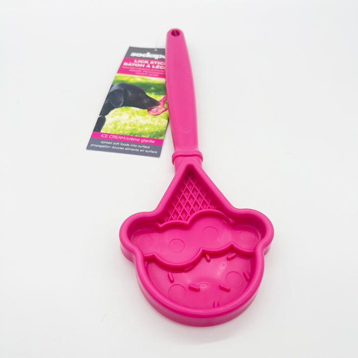 Pink Ice Cream cone lick stick