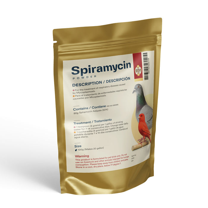 Spiramycin 50: Treats Respiratory & Mycoplasma Infections in Pigeons
